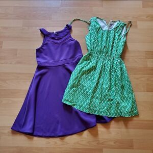 2 Girls Child Dresses, Miss B & Nicki Lew, 10 & 14